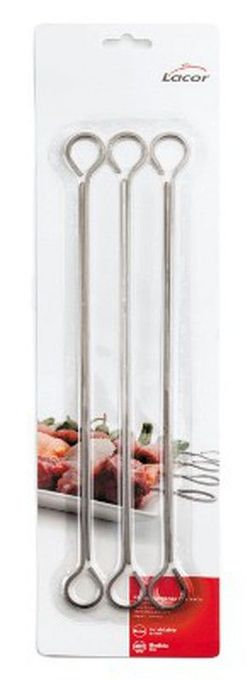 Pincho moruno inox 305 mm. Set de 6 unidades