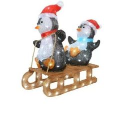 Pingüino LED Acrílico Fijo Para Exterior L31.00-W61.50-H56.50CM-110L