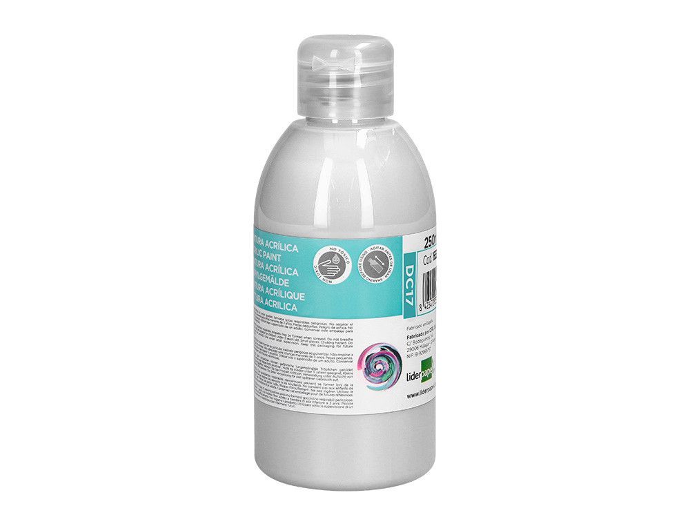 Pintura acrilica liderpapel bote de 250 ml blanco