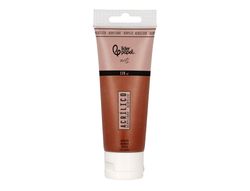 Pintura acrilica liderpapel tubo de plastico de 120 ml color marron