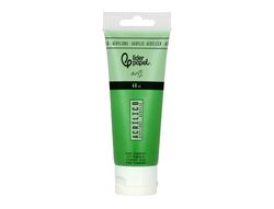 Pintura acrilica liderpapel tubo de plastico de 60 ml color verde permanente