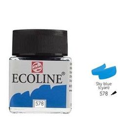 Pintura acuarela líquida ECOLINE 30 ml Azul Cielo - UE