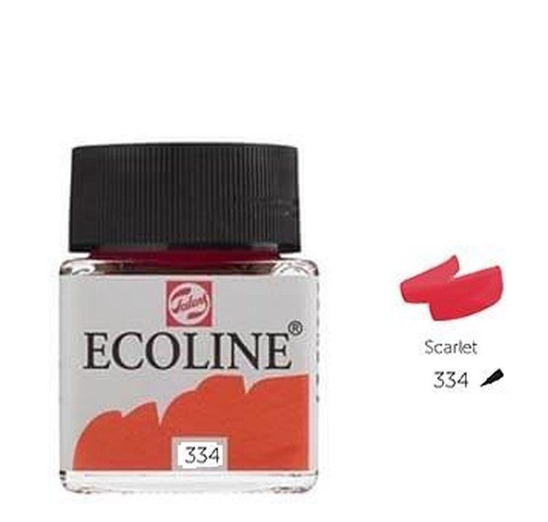 Pintura acuarela líquida ECOLINE 30 ml Escarlata - UE