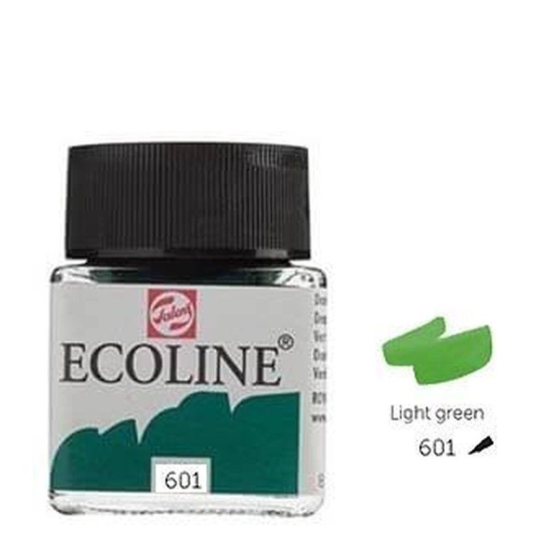 Pintura acuarela líquida ECOLINE 30 ml Verde Claro - UE