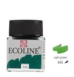 Pintura acuarela líquida ECOLINE 30 ml Verde Claro - UE