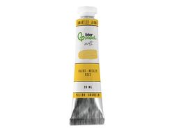 Pintura al oleo liderpapel tubo de aluminio de 20 ml color amarillo
