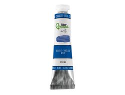 Pintura al oleo liderpapel tubo de aluminio de 20 ml color azul cobalto
