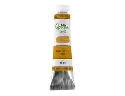 Pintura al oleo liderpapel tubo de aluminio de 20 ml color ocre amarillo