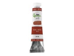 Pintura al oleo liderpapel tubo de aluminio de 20 ml color ocre rojo