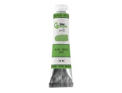 Pintura al oleo liderpapel tubo de aluminio de 20 ml color verde esmeralda