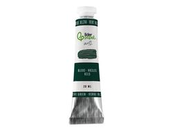 Pintura al oleo liderpapel tubo de aluminio de 20 ml color verde oliva