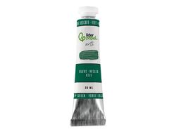 Pintura al oleo liderpapel tubo de aluminio de 20 ml color verde oscuro