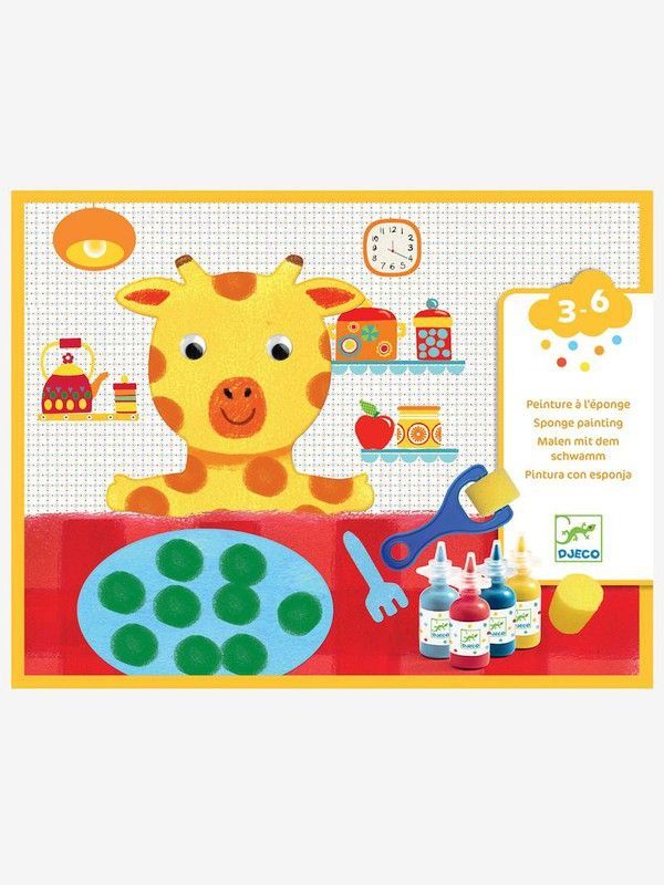 Pintura con esponja Djeco