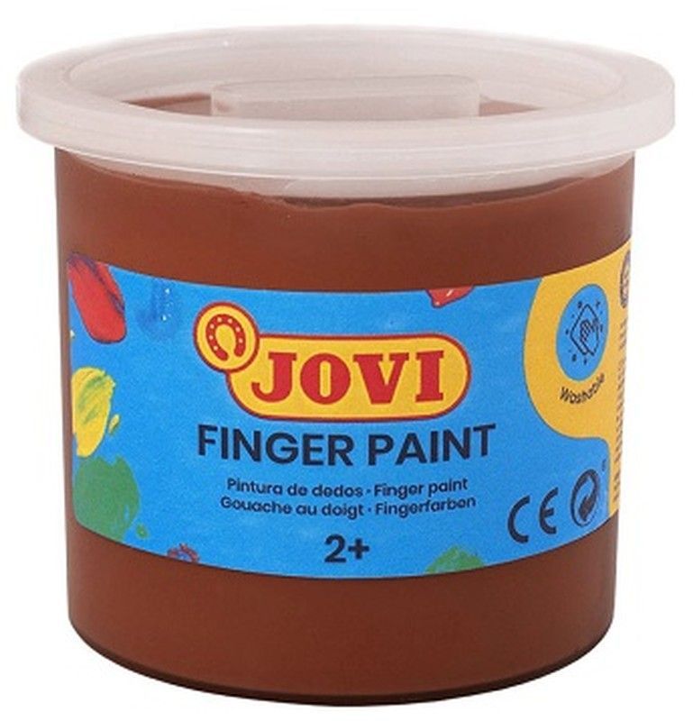 Pintura dedos JOVI 125 ml. Marrón