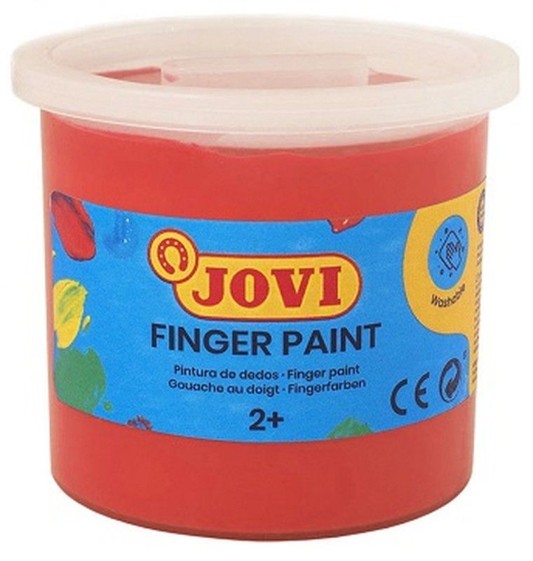 Pintura dedos JOVI 125 ml. Rojo