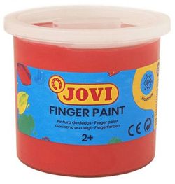 Pintura dedos JOVI 125 ml. Rojo