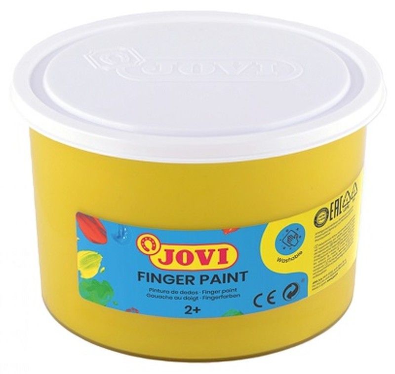 Pintura dedos JOVI 500 ml. Amarilla
