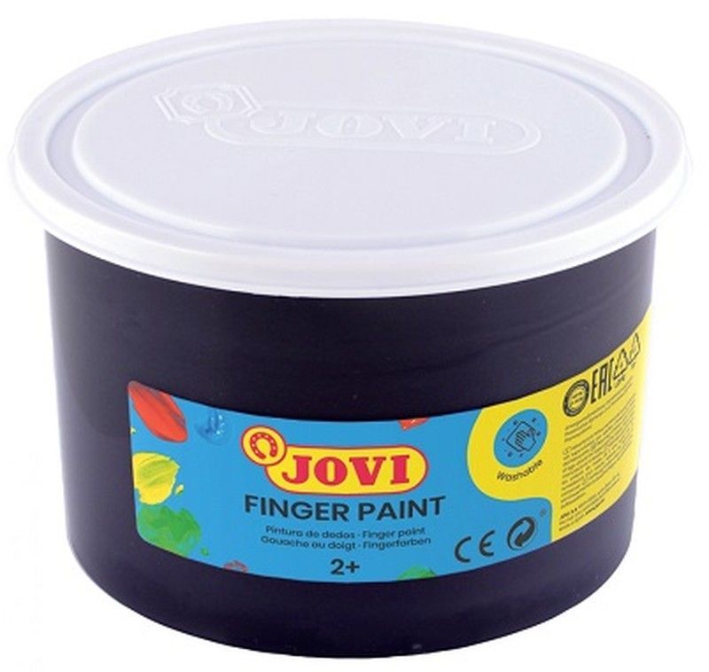 Pintura dedos JOVI 500 ml. Negro
