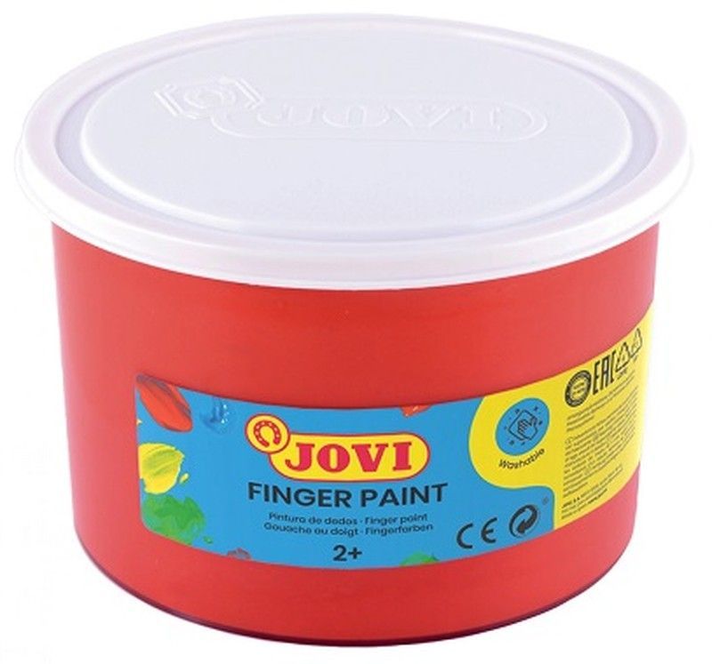 Pintura dedos JOVI 500 ml. Rojo