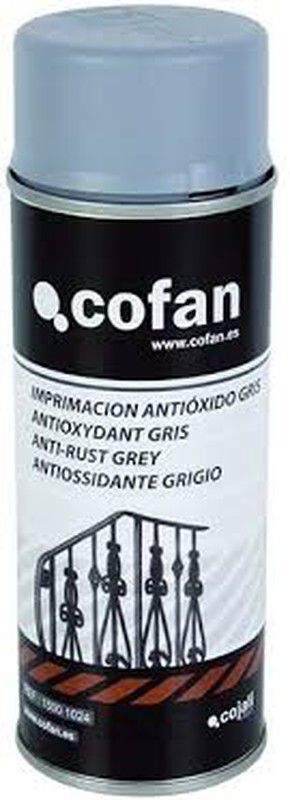 Pintura en spray Imprimación | Color Gris | Antióxido | Envase de 400 ml. Referencia 15001024