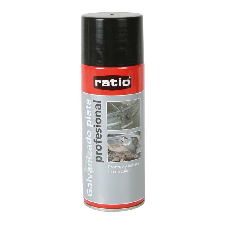Pintura galvanizada RATIO. Spray Galvanizado Plata 400Ml Ratio