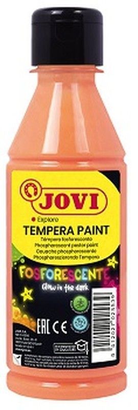 Pintura JOVI fosforescente 250 ml. Naranja