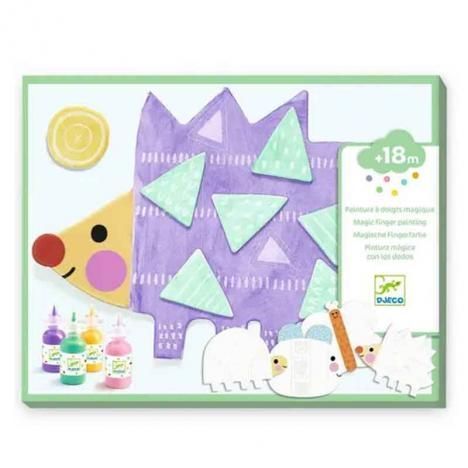 Pintura Mágica Con Dedos - Formas Pequeñas - Djeco