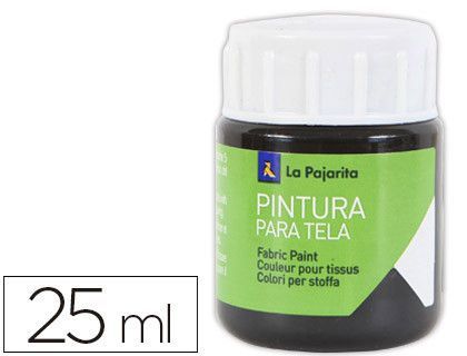 Pintura para Tela La Pajarita Negro 25 Ml