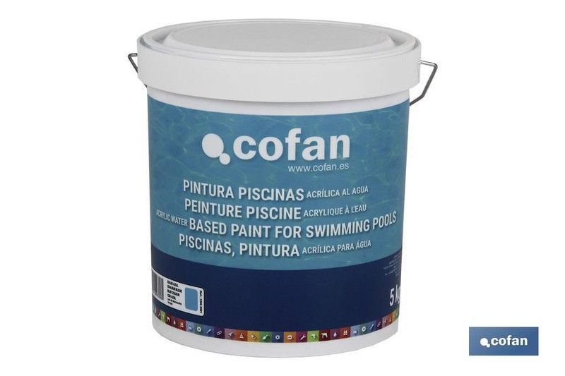Pintura Piscinas Acrilica Al Agua (Azul 5 Kg)