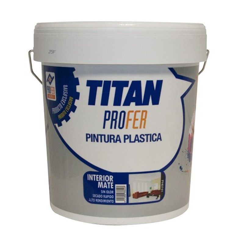 Pintura plastica interior mate de titan 5 kgs