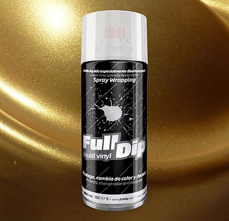 Pintura spray Full Dip Dorado perla* 400ml.