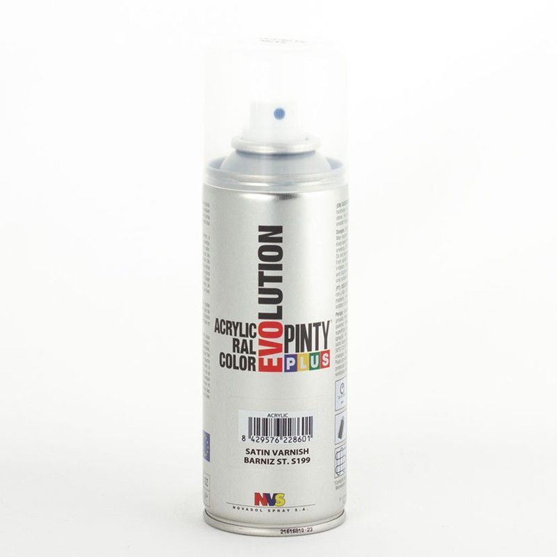 Pintura spray NOVASOL Evolution 200 ml Pintura Spray Acril.Barniz Satin.200Ml