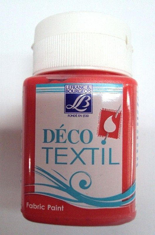 Pintura textil 50 ml. rojo oscuro - UE