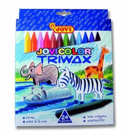 Pinturas de cera Jovi Triwax en caja surtidas
