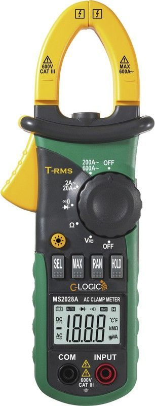 Pinza Amperimetrica Digit Trms