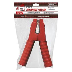 PINZA ARRANQUE MACIZA 500 AMP COLOR ROJO. EN BOLSA