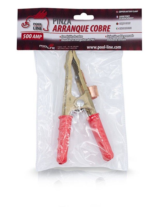 ***PINZA ARRANQUE MACIZA 500AMP ROJA