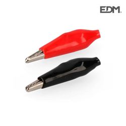 Pinza cocodrilo 2 unidades 1 roja i 1 negra