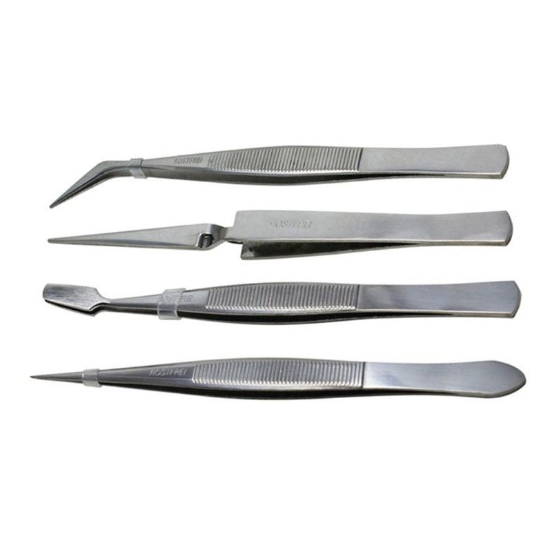 Pinza de precisión FERROB. Pinza De Precision Jgo.4 Inox.