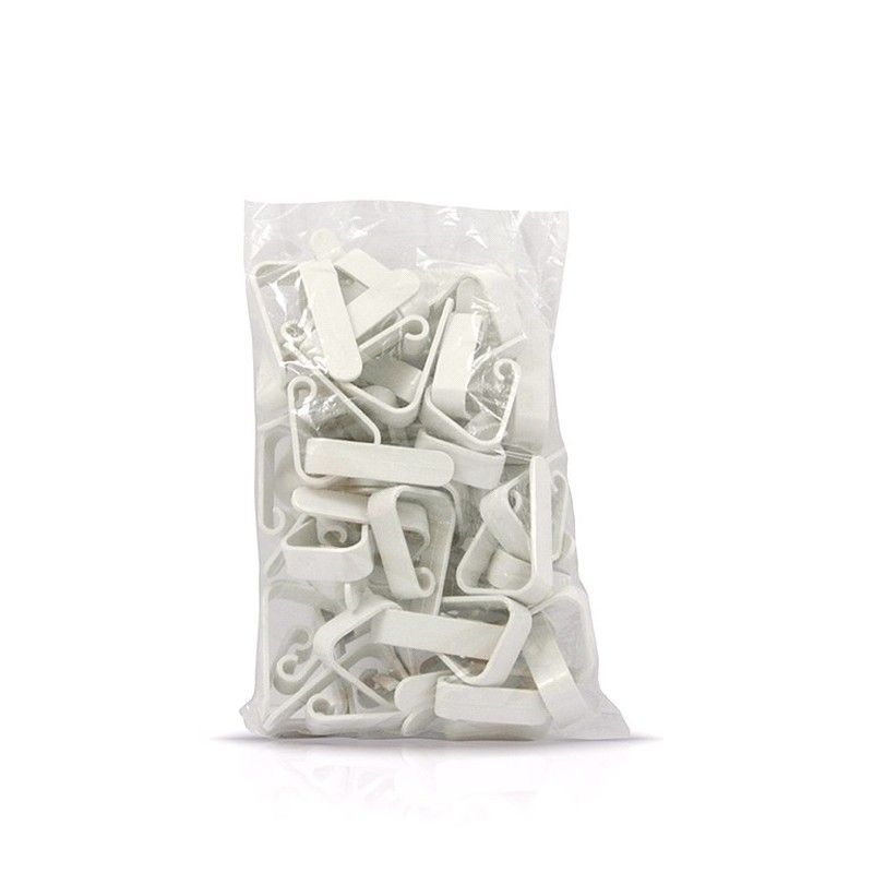 Pinza Sujetamenteles Blanca Ps 50 unidades