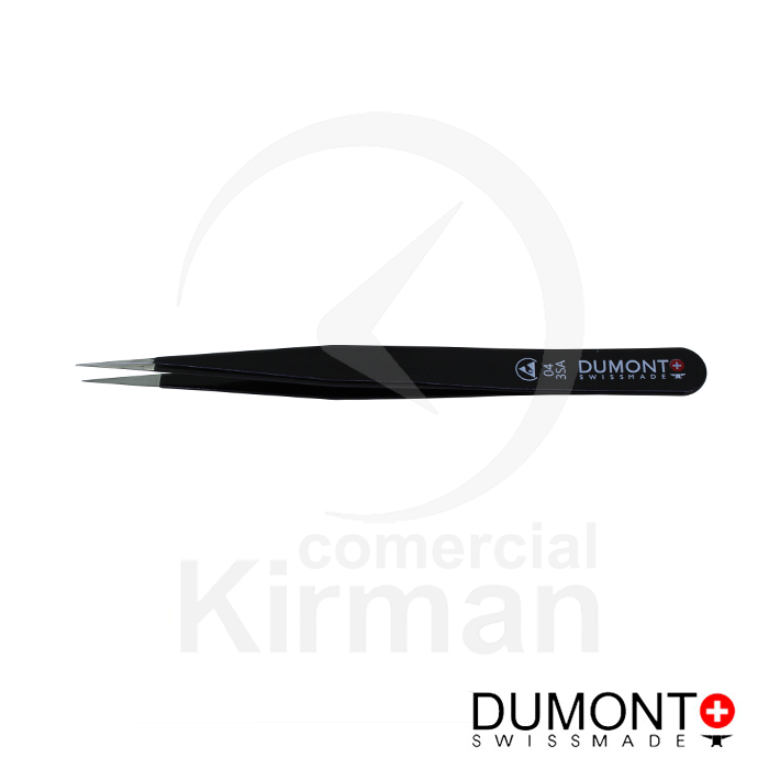 Pinzas Dumont Acero 50091 Puntas Antimagnéticas Revestimiento Epoxi N°3 SA