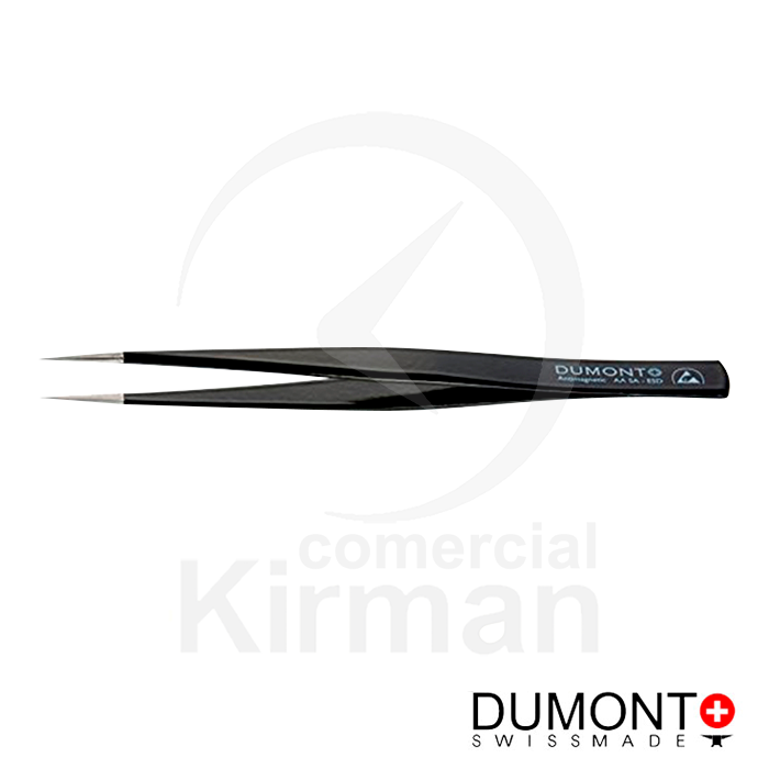 Pinzas Dumont Acero 50105 Puntas Antimagnéticas Revestimiento Epoxi N°AA