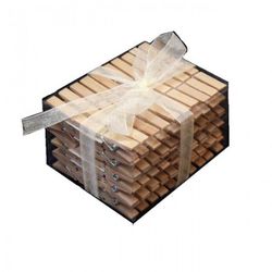 Pinzas Madera Natural Pequeña 3,5Cm Caja 100 U.