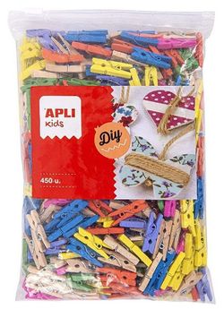 Pinzas mini colores surtidos 25 mm