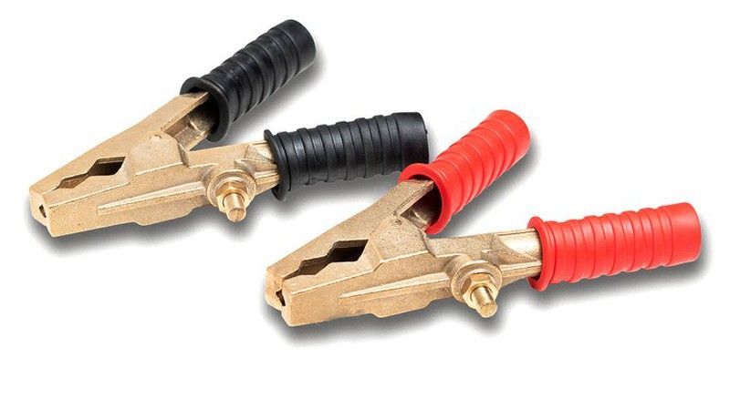 Pinzas reforzada batería latón macizo 600 Amp 1 positiva + 1 negativa