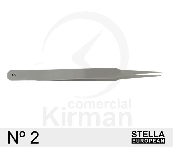 Pinzas Stella European Acero 50081 Antimagnética N°2