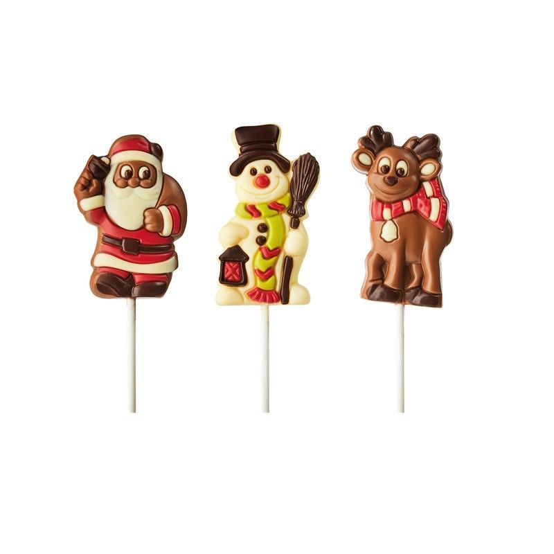 Piruleta de chocolate navideña 35 gr