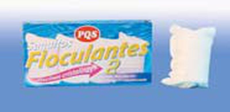 Piscinas cristalinas, saquitos floculantes