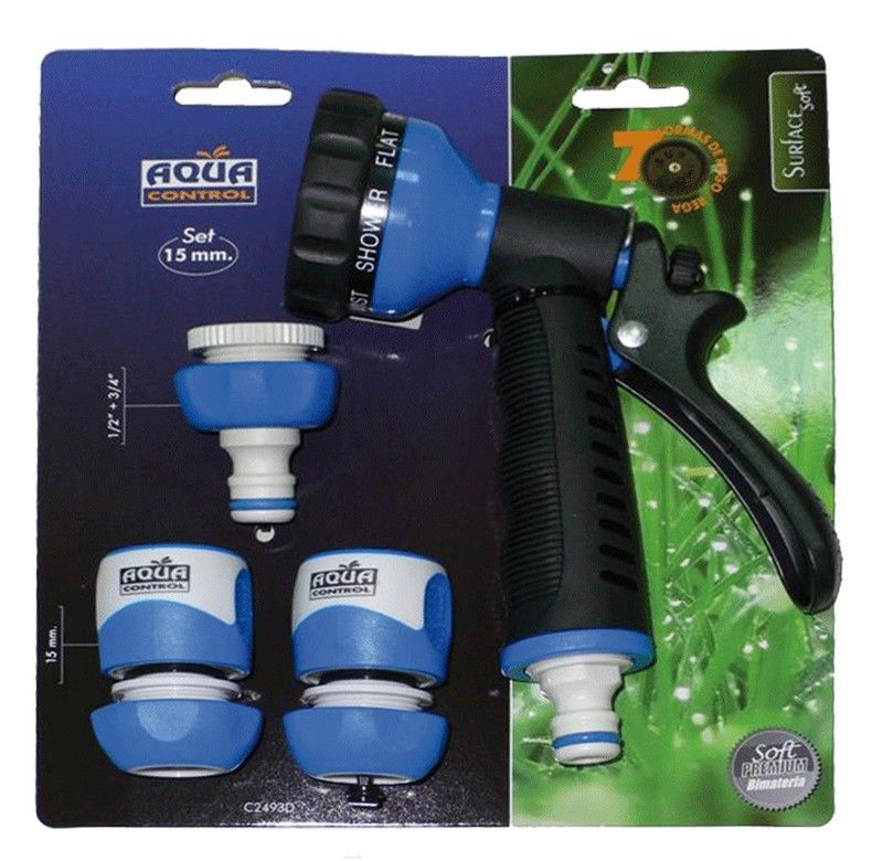 Pistola 7 Formas de Riego con Conectores