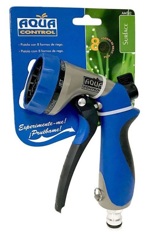Pistola para riego de metal / caucho Aqua Control